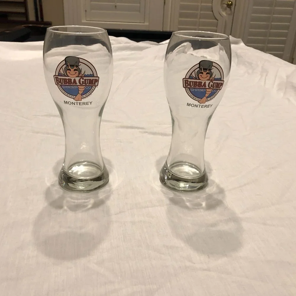 Bubba Gump Monterey Beer Glasses Set  of 2